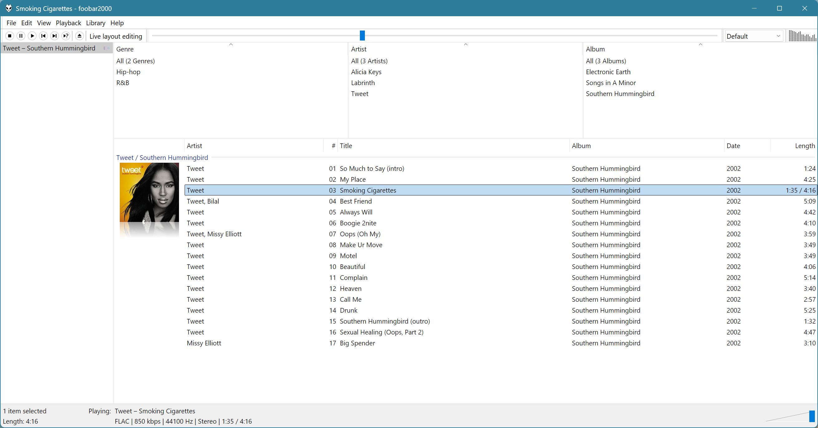 Columns UI in light mode Columns UI in light mode